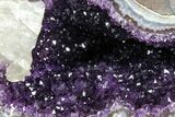 Dark Purple Amethyst Geode - Artigas, Uruguay #153460-1